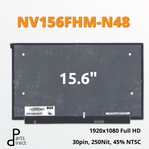 Матрица 15.6" NV156FHM-N48, 1920x1080 (Full HD), 30pin, ADS, 250Nit, 45% NTSC