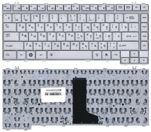 Клавиатура для ноутбука Toshiba Satellite A200 A210 A300 M300 L300 M500 M505 серебристая