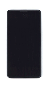 Дисплей для Yota YotaPhone 1 C9660 черный с рамкой