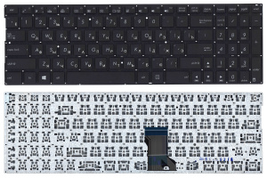 Клавиатура для ноутбука Asus Q552 черная с подсветкой