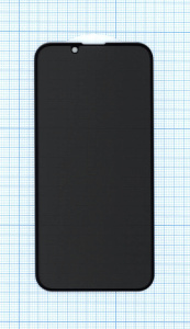 Защитное стекло Privacy "Анти-шпион" для Apple iPhone 13 mini черное