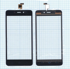 Сенсорное стекло (тачскрин) для ZTE Blade X3 черное