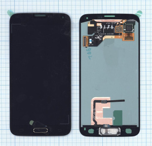 Дисплей для Samsung Galaxy S5 SM-G900H золотой с кнопкой home