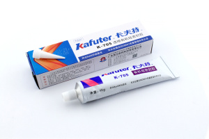 Клей-герметик силиконовый Kafuter K-705 прозрачный 45 грамм