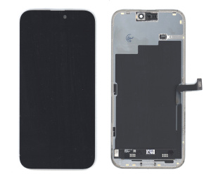 Дисплей (модуль) для Apple iPhone 15 Pro Max в сборе с тачскрином черный (Fog)