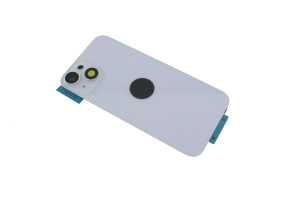 Задняя крышка (стекло) для iPhone 14 (A2883) в сборе со стеклом камеры фиолетовая
