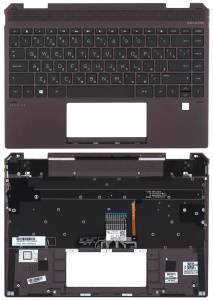 Топкейс для HP Spectre x360 13-AP 13T-AP коричневый