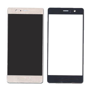 Стекло для Huawei P9 золотое