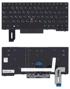 Клавиатура для ноутбука Lenovo Thinkpad T14 P14s черная