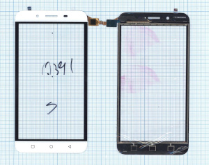 Сенсорное стекло (тачскрин) для Micromax Q391 Canvas Spark 2 белое