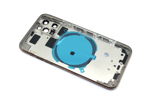 Задняя крышка (корпус) в сборе с рамкой для Apple iPhone 11 Pro золотая