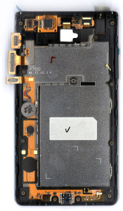 Дисплей для LG Optimus L7 P705 черный с рамкой