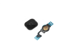 Кнопка HOME в сборе с механизмом и шлейфом для iPhone 5 черная