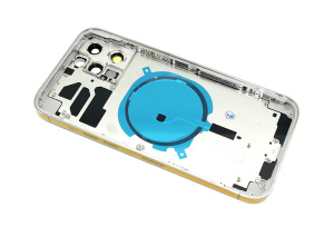 Задняя крышка (корпус) в сборе с рамкой для Apple iPhone 12 Pro Max белая