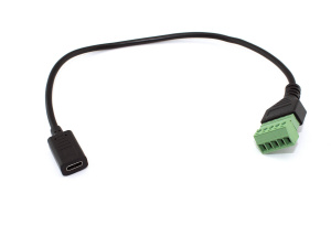 Кабель со сборным  разъемом USB Type C мама
