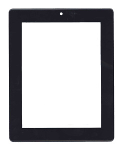 Сенсорное стекло (тачскрин) для Prestigio MultiPad PMP5880D-Duo черное с рамкой