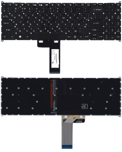 Клавиатура для ноутбука Acer Swift 3 SF315-41 черная с подсветкой