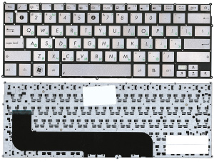 Клавиатура для ноутбука Asus UX21E серебристая
