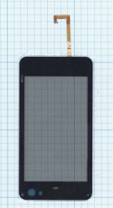 Сенсорное стекло (тачскрин) для Nokia N900 черное