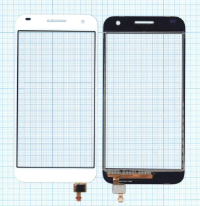 Сенсорное стекло (тачскрин) для Huawei Ascend G7 белое