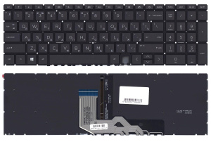 Клавиатура для ноутбука HP Envy 15-ED 17-CG черная с подсветкой