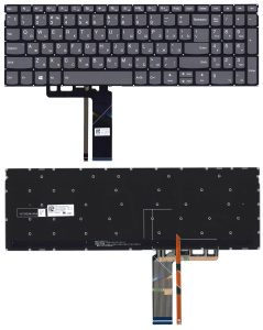 Клавиатура для ноутбука Lenovo ThinkBook 15-IIL 15-IML черная с подсветкой