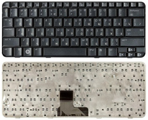 Клавиатура для ноутбука HP Pavilion TX1000 TX2000 TX2100 TX2500 черная металлик
