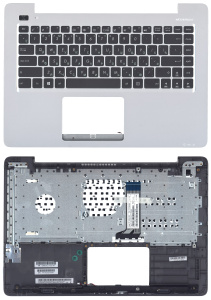 Топкейс для Asus X456 серебро