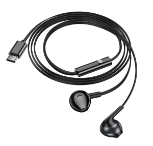 Проводные наушники HOCO M115 Sagacious, Type-C, 1.2 м, черный