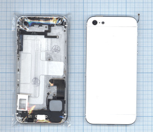 Задняя крышка для iPhone 5 белая комплект