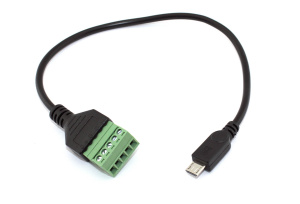 Кабель со сборным  разъемом micro USB папа