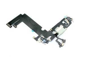 Шлейф с разъемом зарядки и микрофоном для Apple iPhone 12 Mini, зеленый