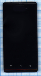 Дисплей для Huawei Ascend P1 черный с рамкой