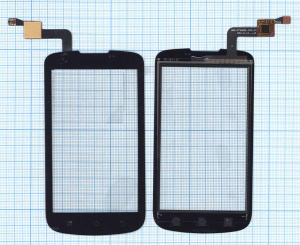 Сенсорное стекло (тачскрин) для Prestigio MultiPhone 4000 DUO черный