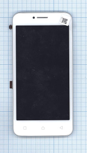 Дисплей для Lenovo A Plus (A1010) / Vibe B (A2016) белый с рамкой