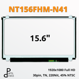 Матрица 15.6" NT156FHM-N41, 1920x1080 (Full HD), 30pin, TN, 220Nit, 45% NTSC
