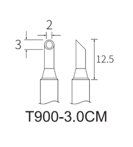 Жало ATTEN T900-3.0CM для паяльника ST-2065D