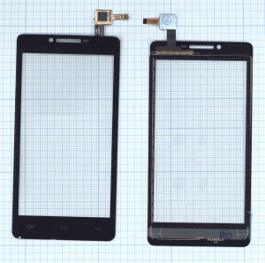 Сенсорное стекло (тачскрин) для Prestigio MultiPhone 5500 DUO черное