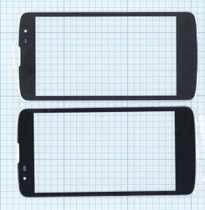 Стекло для LG K8 ( K350N ) черное