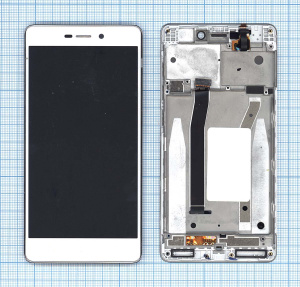 Дисплей для Xiaomi Redmi 3 белый с рамкой