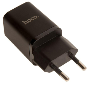 Блок питания (сетевой адаптер) HOCO N13 Bright PD30W+QC3.0 два порта (1*USB-A, 1*Type-C), черный