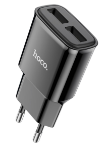 Блок питания (сетевой адаптер) HOCO C88A Star два порта USB, 2.4A, 10.8W черный