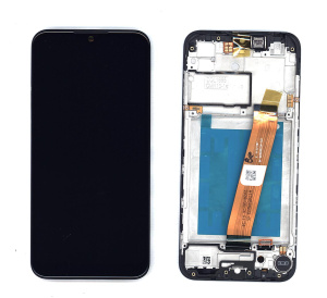 Дисплей (модуль) для Samsung Galaxy M01 SM-M015 в сборе с тачскрином и рамкой черный