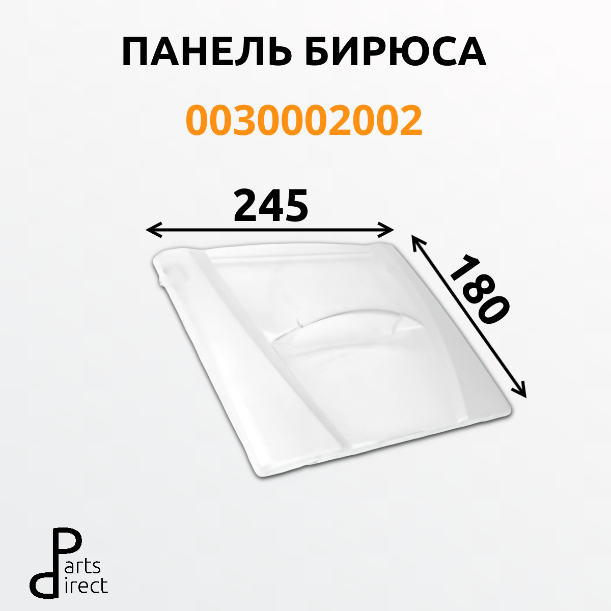 Панель Бирюса-129,130,131,132, для фруктов 0030002002 (245х180 мм)