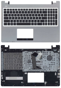 Топкейс для Asus K56 черно-серебристый