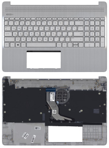 Топкейс для HP 15S-EQ 15S-FQ серый