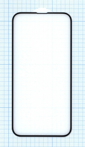 Защитное стекло 5D для Apple iPhone 13 черное