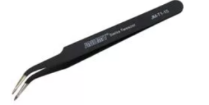 Пинцет Jakemy ESD JM-T1-15 изогнутый антистатический