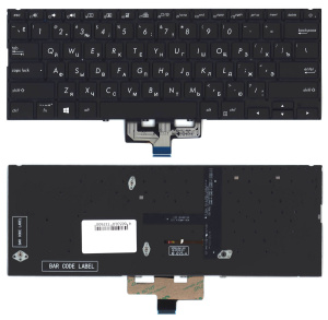 Клавиатура для ноутбука Asus Zenbook 14 UM433DA черная