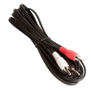 Кабель аудио Cablexpert CCA-458-2.5M, джек3.5 / 2xRCA, 2.5м